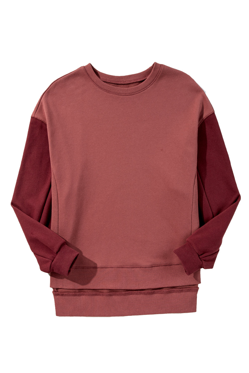 Two Tone Drop Shoulder Sweatshirt