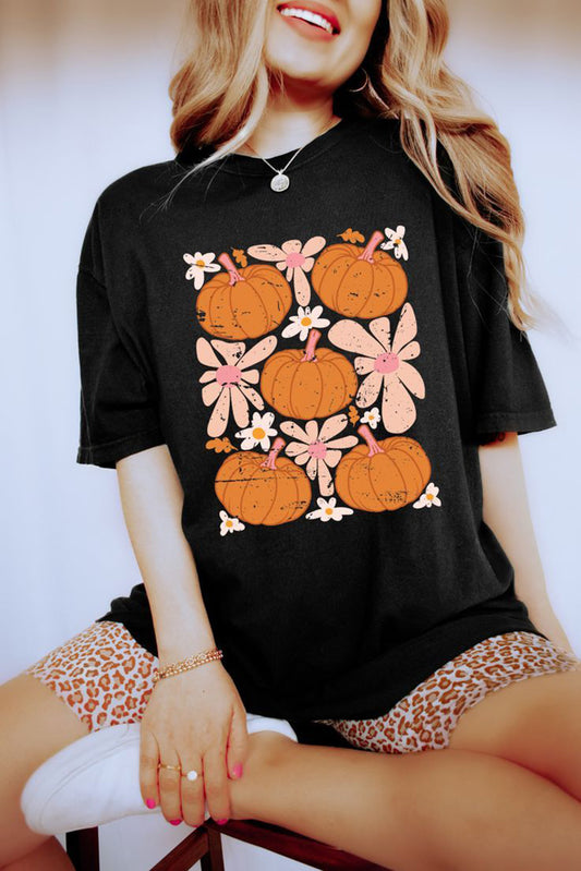 Pumpkin Flower Graphic Tee