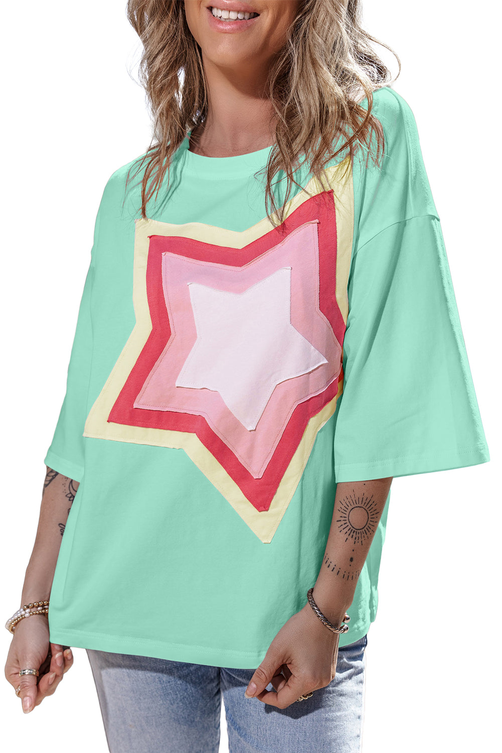 Aquamarine Star Tee