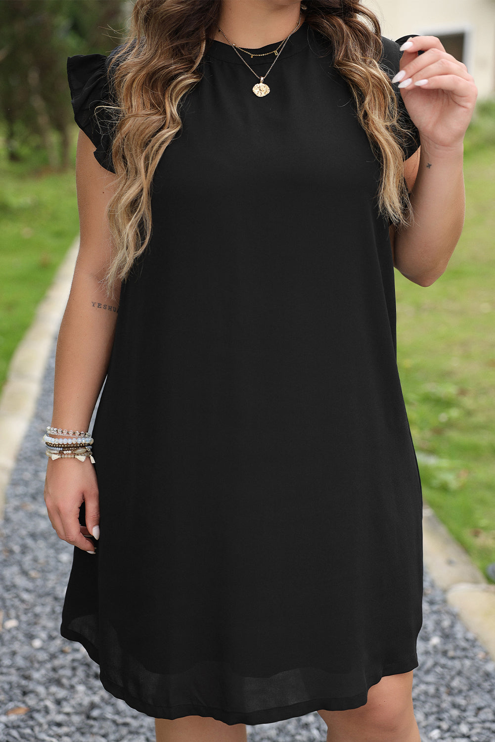 Ruffle Sleeve LBD