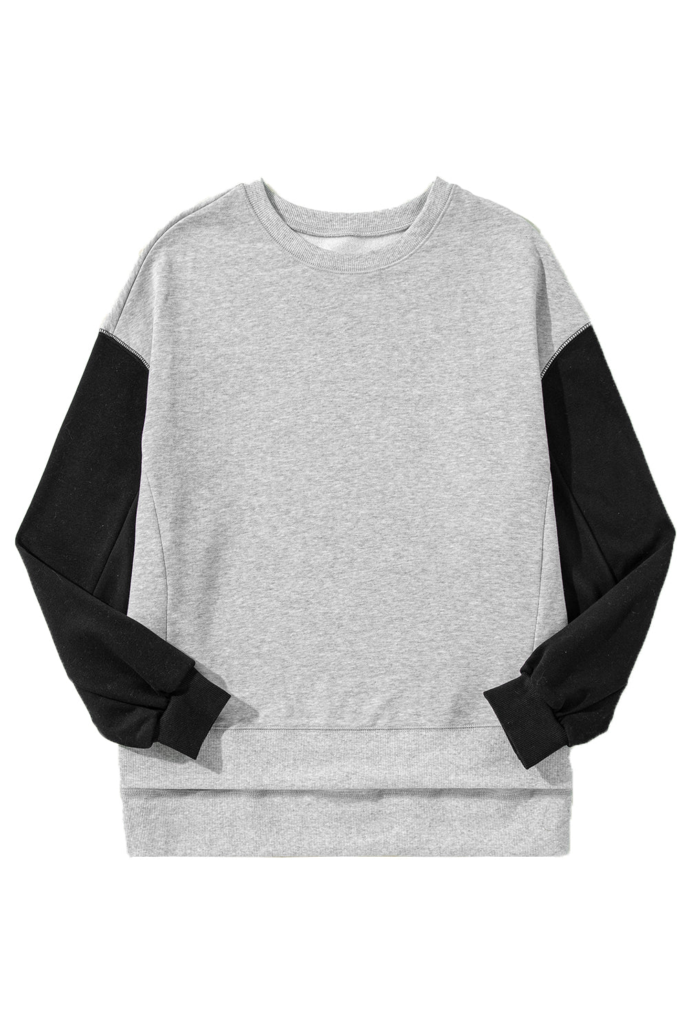 Two Tone Drop Shoulder Sweatshirt