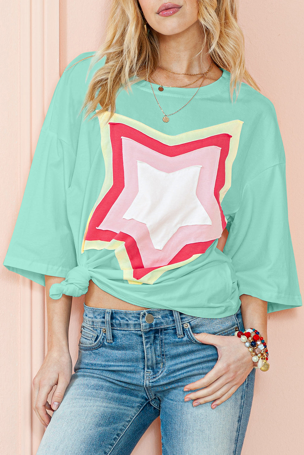 Aquamarine Star Tee