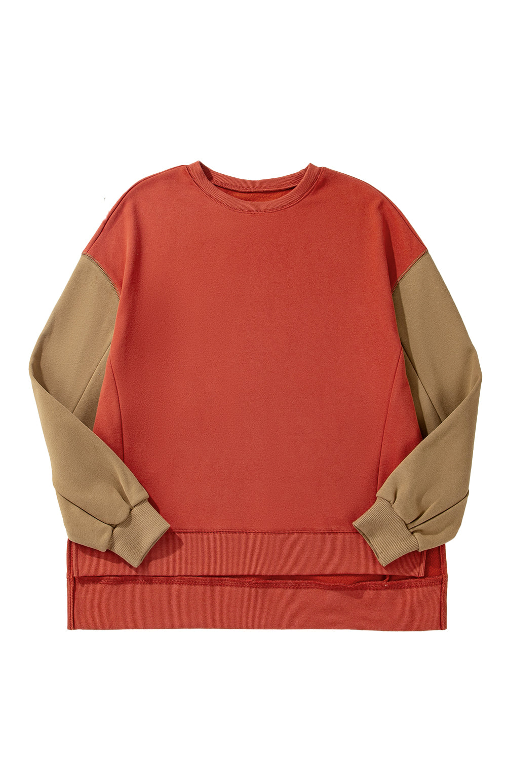 Two Tone Drop Shoulder Sweatshirt