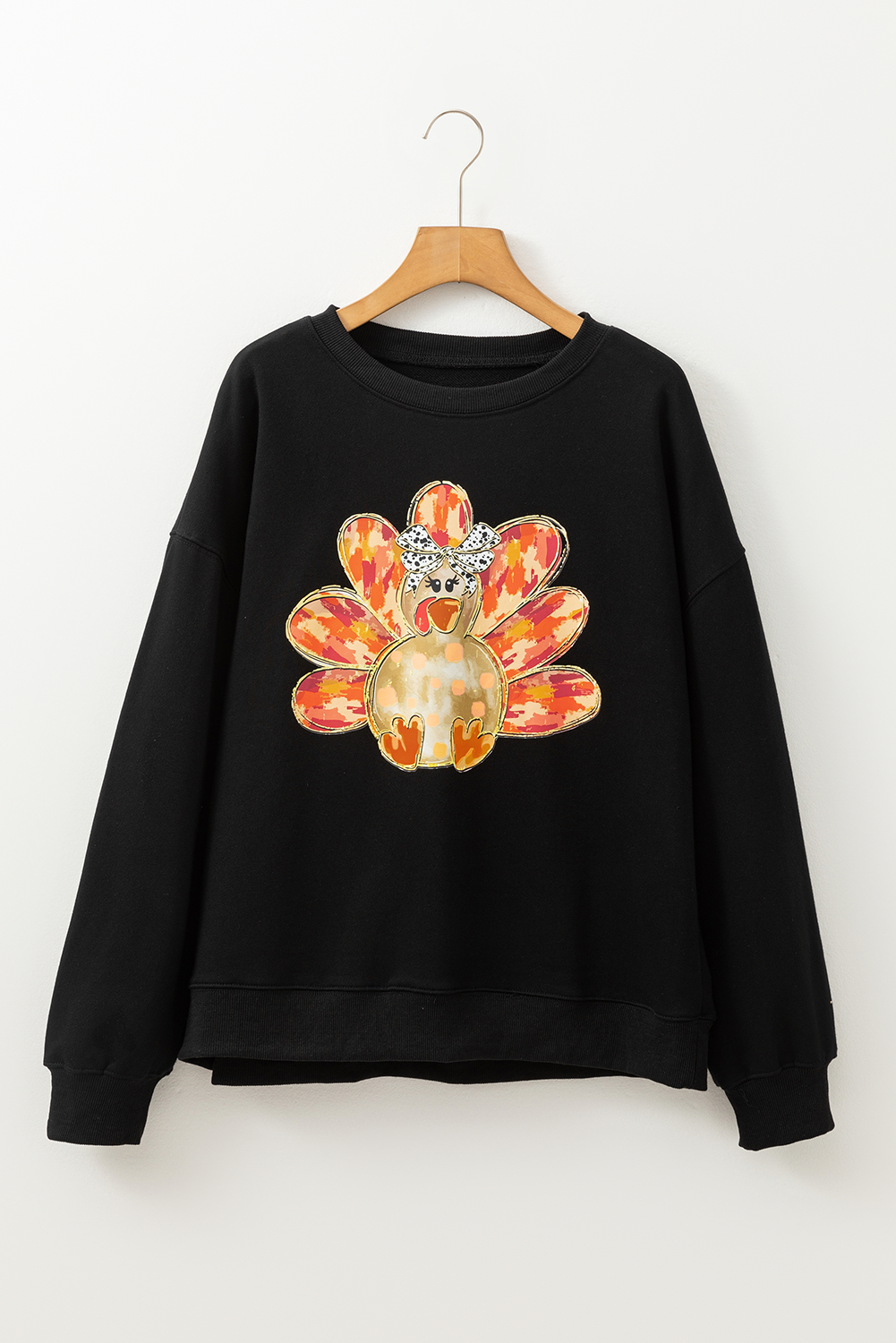 Black Thanksgiving Graphic Sweatshirt