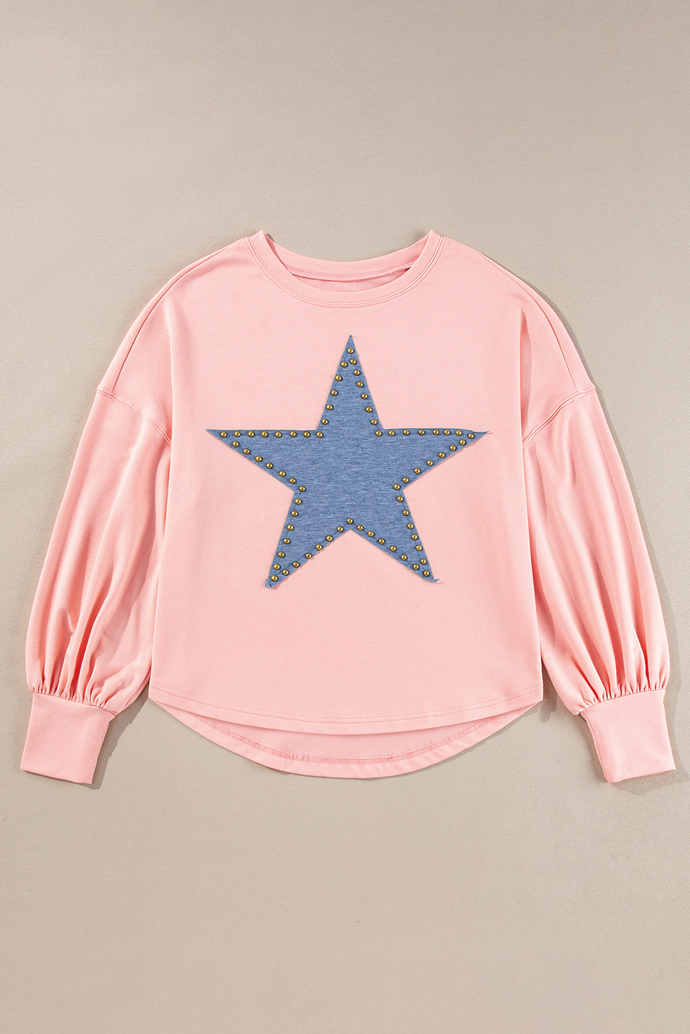 Studded Star Oversized Top