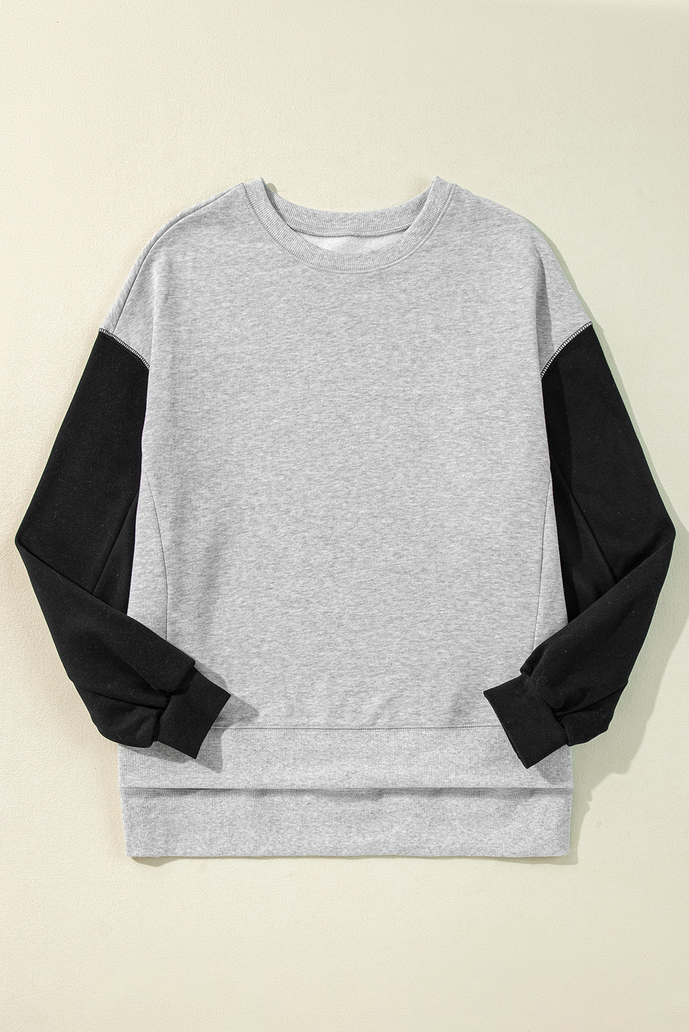 Two Tone Drop Shoulder Sweatshirt