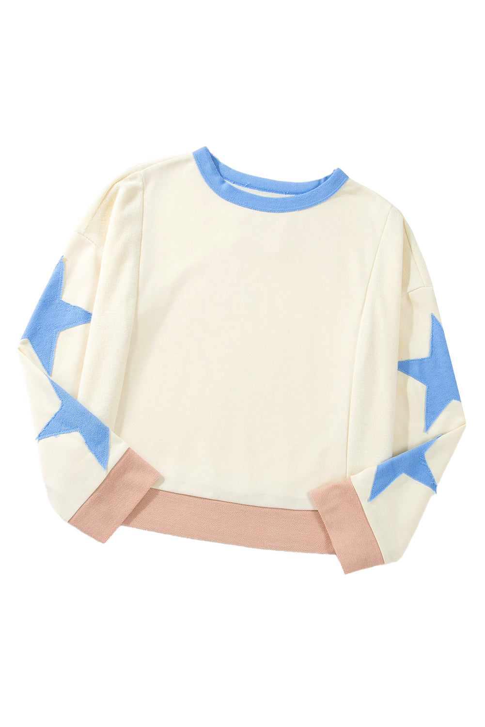 Star Sleeve Oversized Sweatshirt