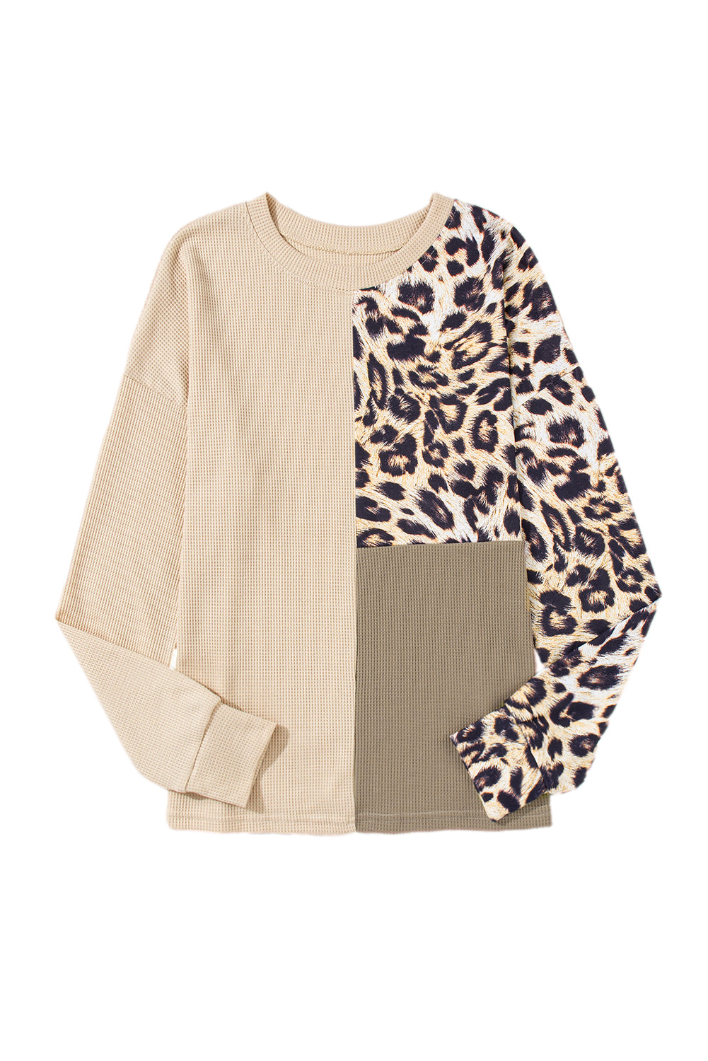 Waffle Knit Leopard Top