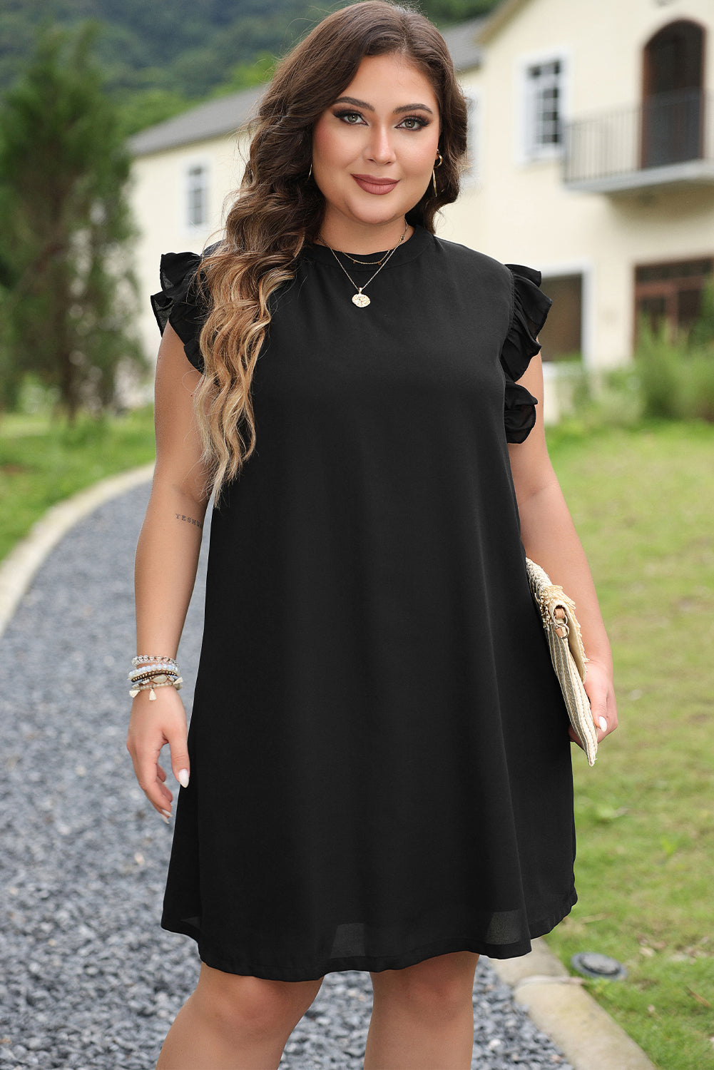 Ruffle Sleeve LBD