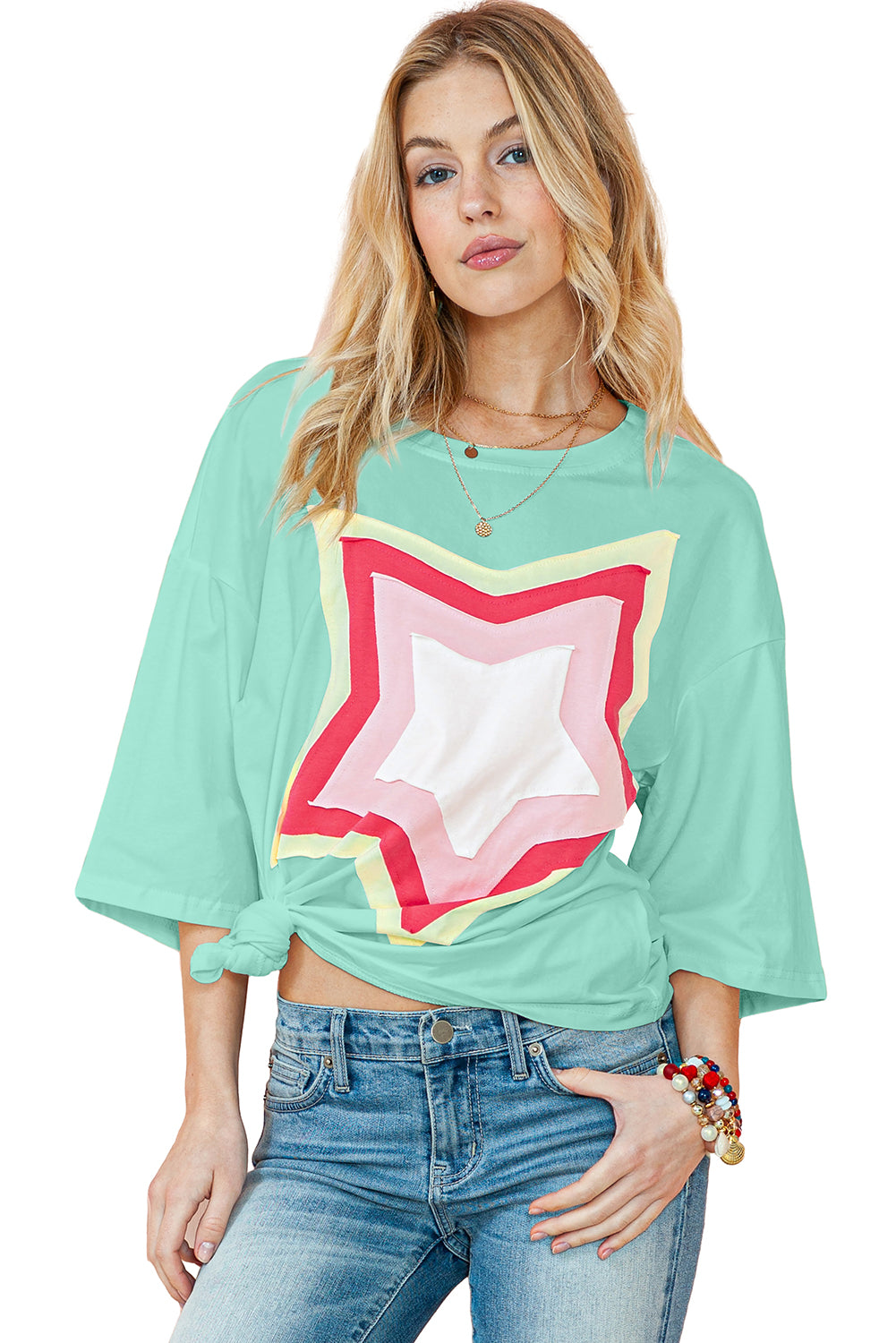 Aquamarine Star Tee