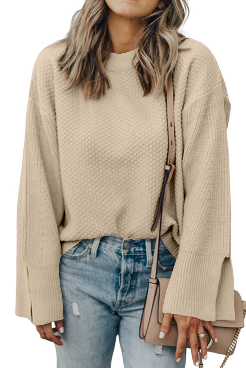 Textured Knit Sweater