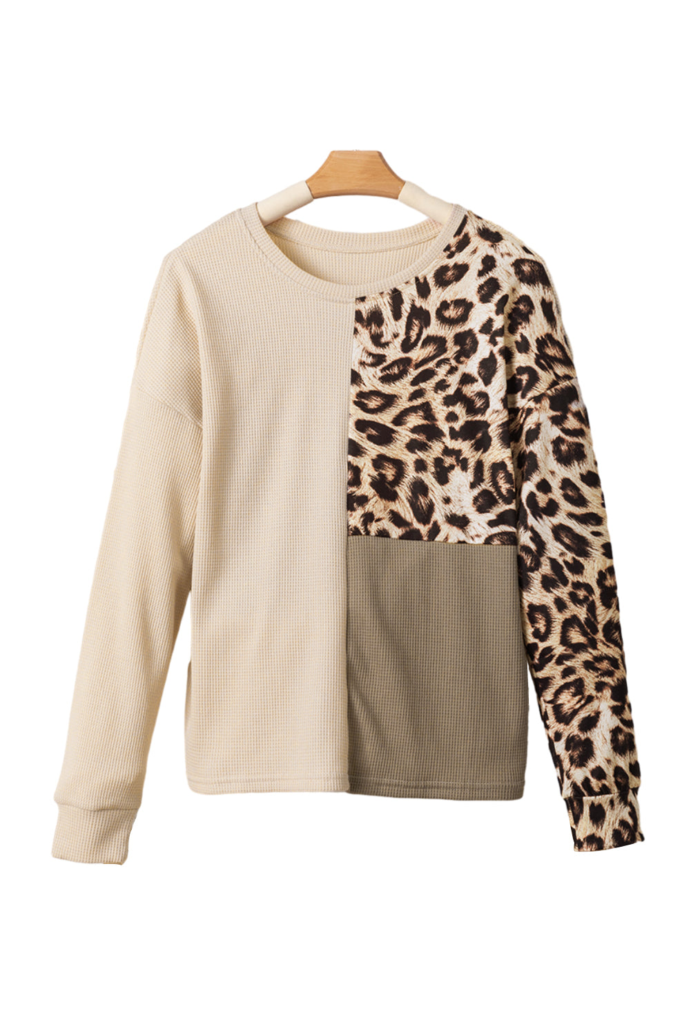 Waffle Knit Leopard Top