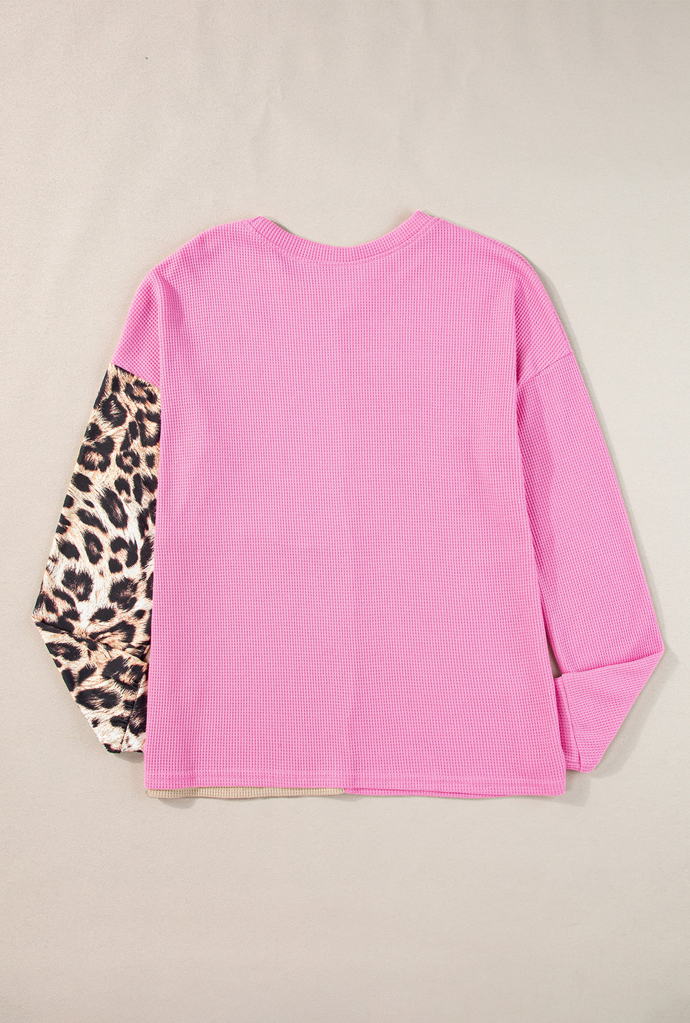 Waffle Knit Leopard Top