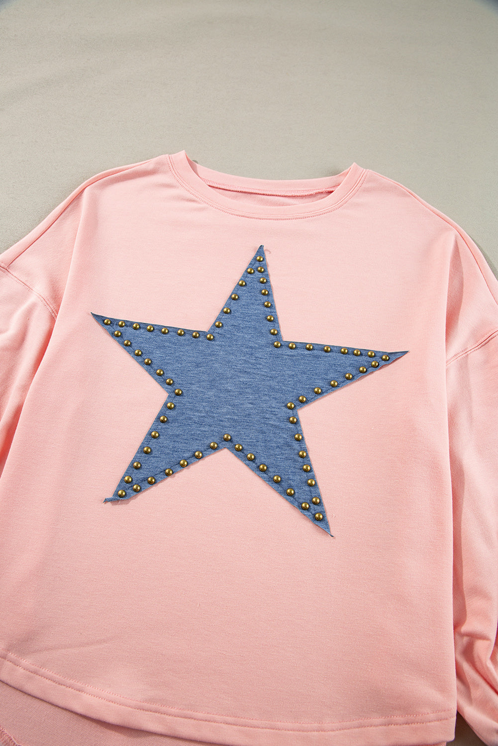 Studded Star Oversized Top