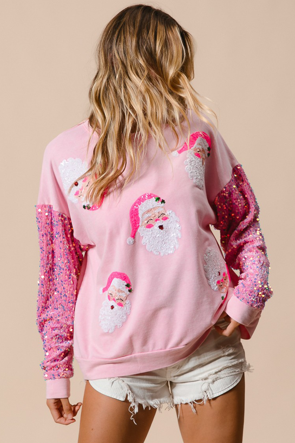 Sequin Santa Sweatshirt