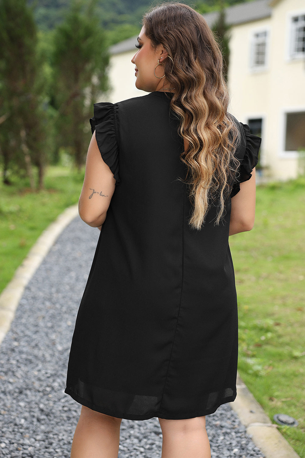 Ruffle Sleeve LBD