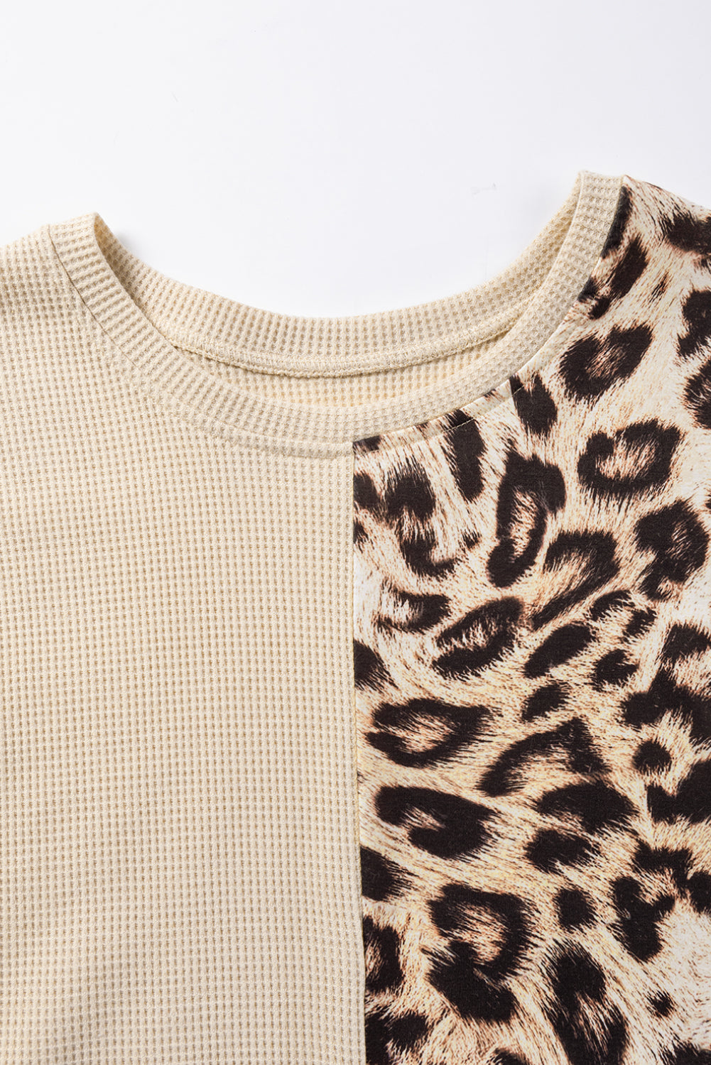 Waffle Knit Leopard Top